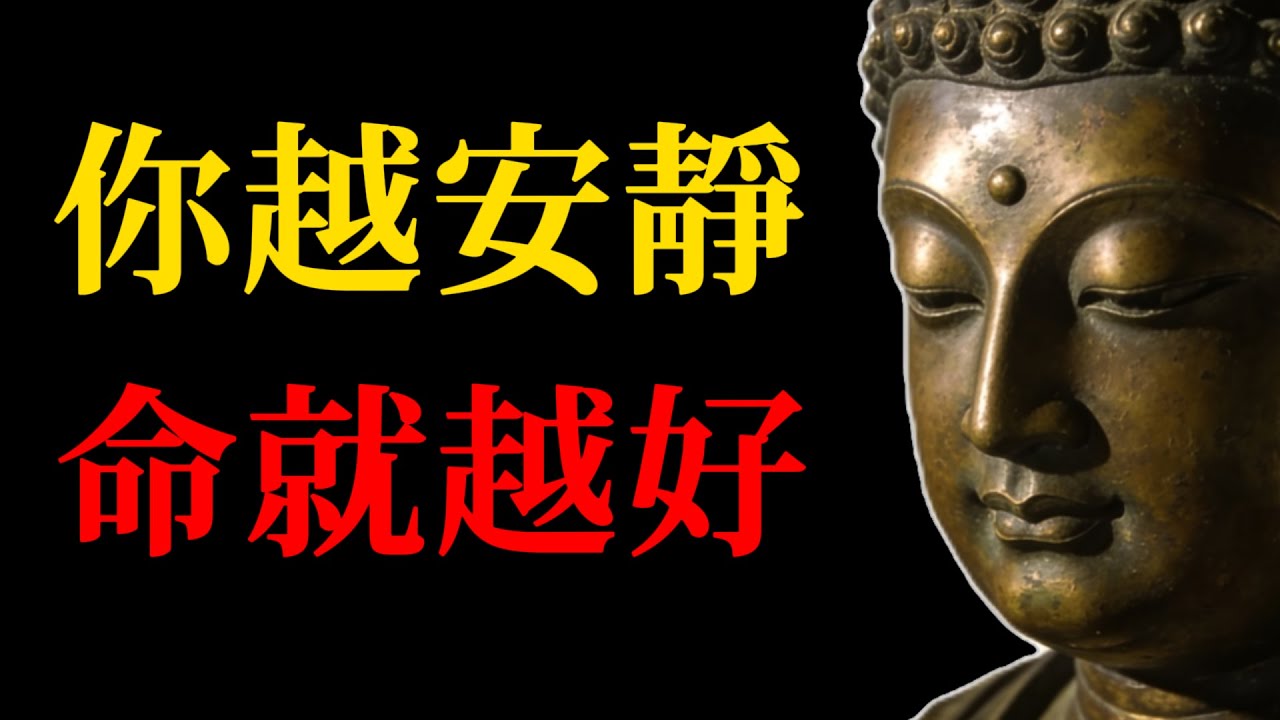 你越安靜，命就越好！那些沈默的人，往往藏著巨大能量！#佛學智慧#人性深度#沈默的力量#社交博弈#能量提升#止語修行#禪宗故事#深度思考#人生智慧#福報#處世哲學
