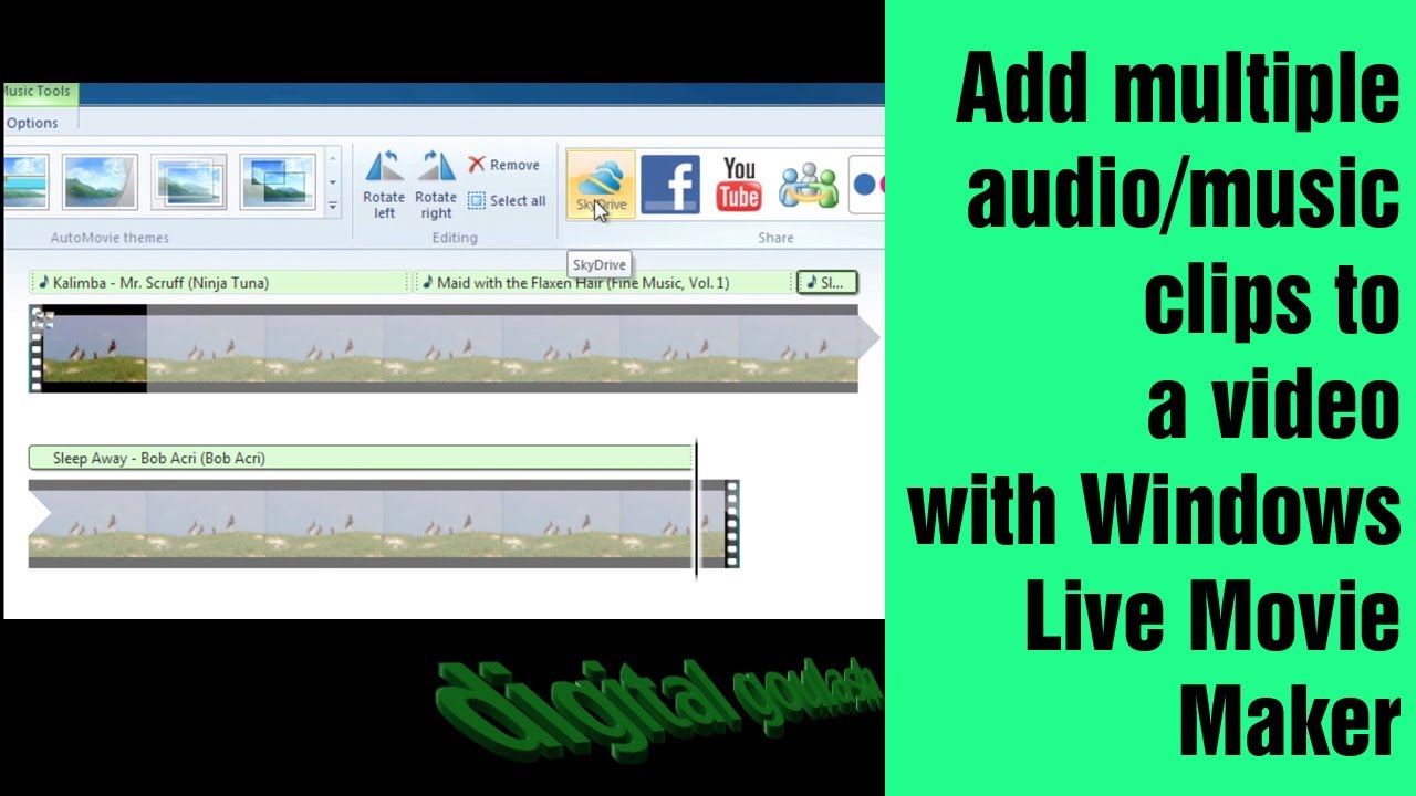 Windows Movie Maker Made Easy - Add Multiple Music Clips to Video