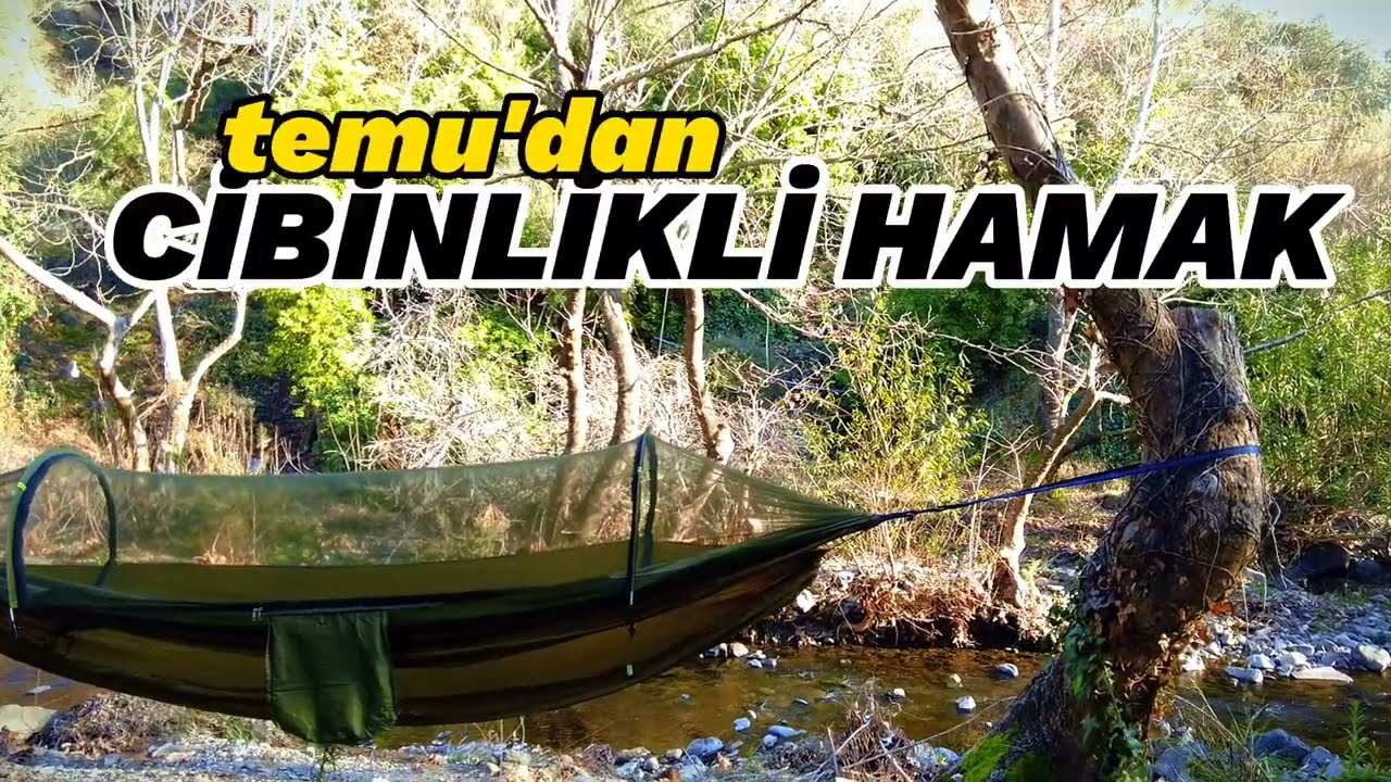 Temu'dan Aldığım Hamağı Denedim | Geertop Cibinlikli Hamak