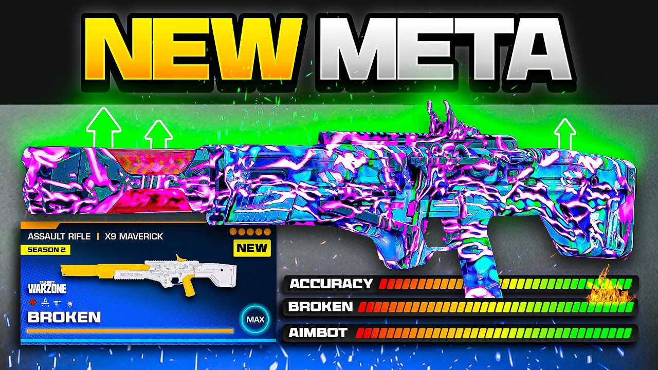 the BEST *BROKEN* META LOADOUT in Warzone after the NEW UPDATE! (Best X9 MAVERICK Class Setup)
