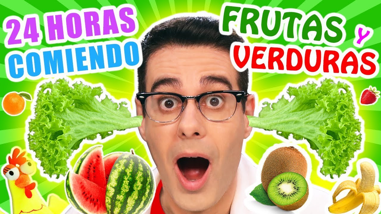 24 HORAS COMIENDO FRUTAS Y VERDURAS RETO El Gallinero de Mike