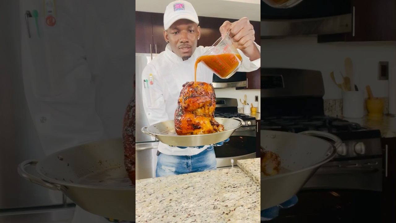 Jamaican Style Honey Garlic Roast Chicken 🍯🧄