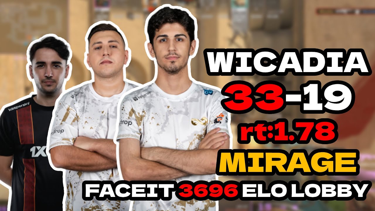 wicadia (33-19) rt:1.78 w/XANTARES/jottAAA +VOICE COMMS l EU FACEIT RANKED (mirage) | #cs2 #pov