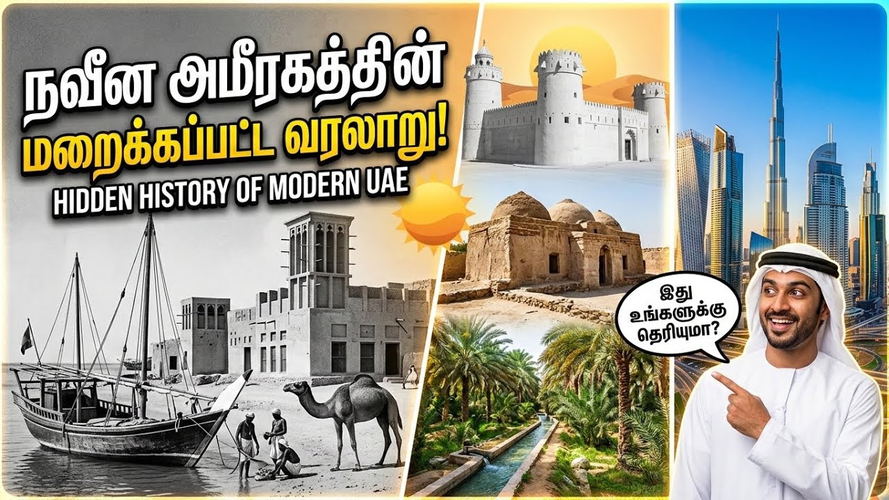 துபாய் மற்றும் அபுதாபியில் நீங்கள் பார்க்க வேண்டிய 6 பாரம்பரிய இடங்கள்! | UAE History Tour in Tamil 