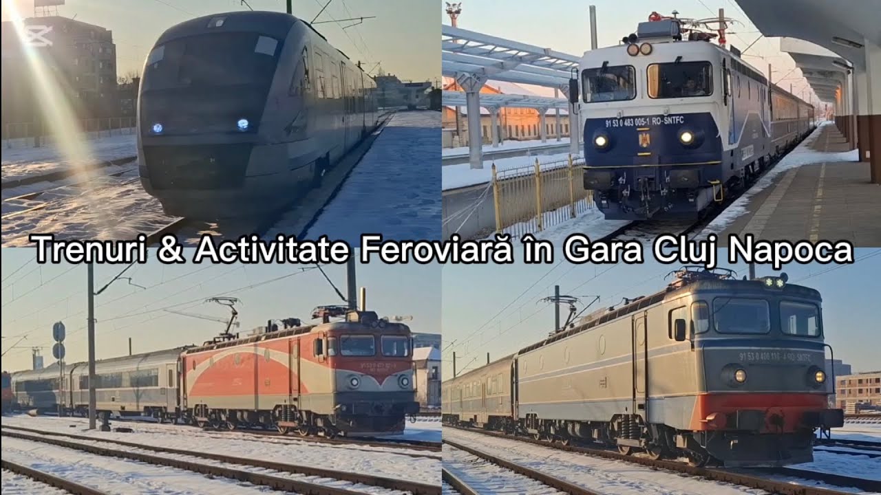 Trenuri & Activitate Feroviară la Gara Cluj Napoca - 20 Ianuarie 2026 