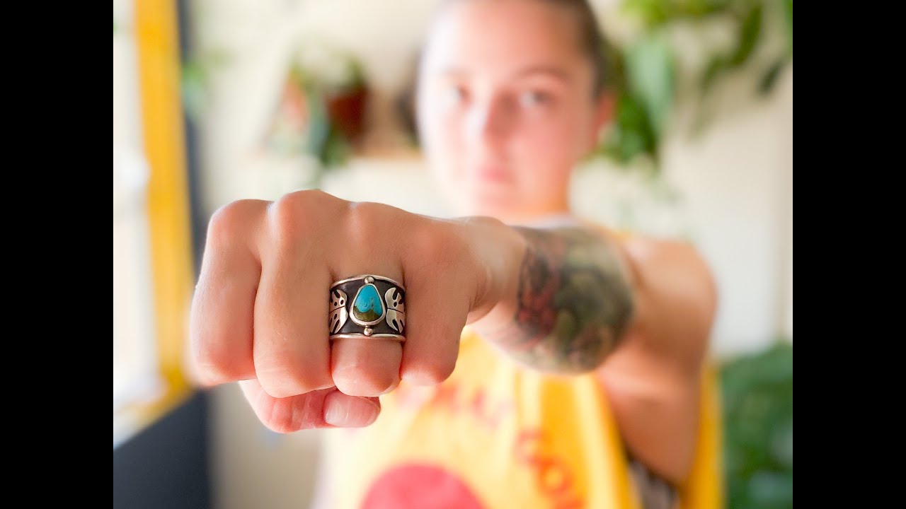 How I Make The Monstera Moon Turquoise Ring