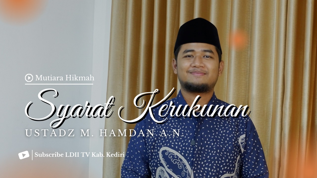 WUJUDKAN KONDISI YANG DAMAI DAN HARMONIS DENGAN SYARAT KERUKUNAN