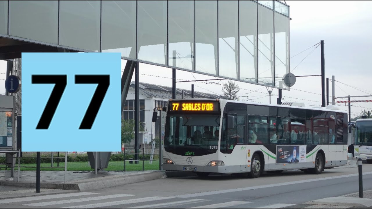 [Kickdown ZF] Mercedes Citaro N°1073 - Ligne 77 entre Pré Poulain et Haluchère - Réseau TAN - Nantes