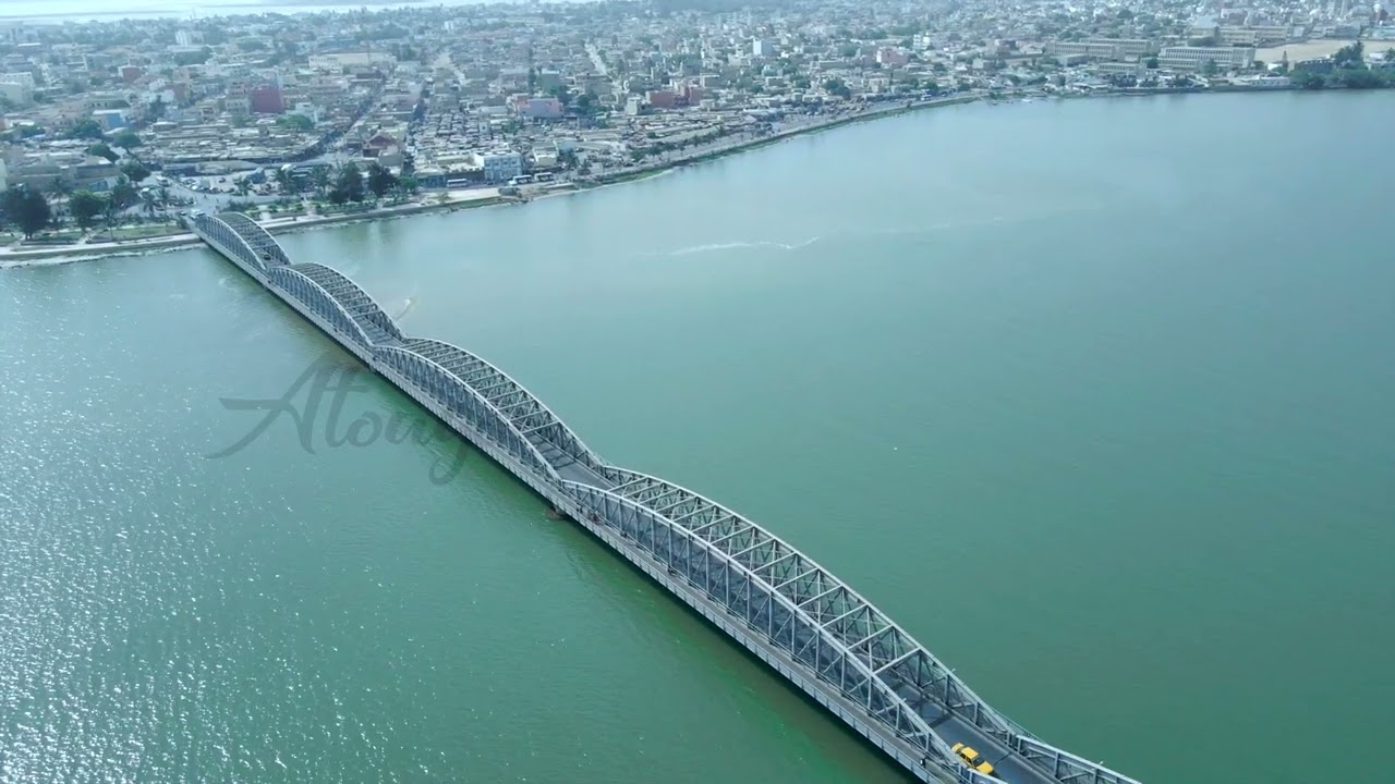saint louis pont faidherbe, vue drone