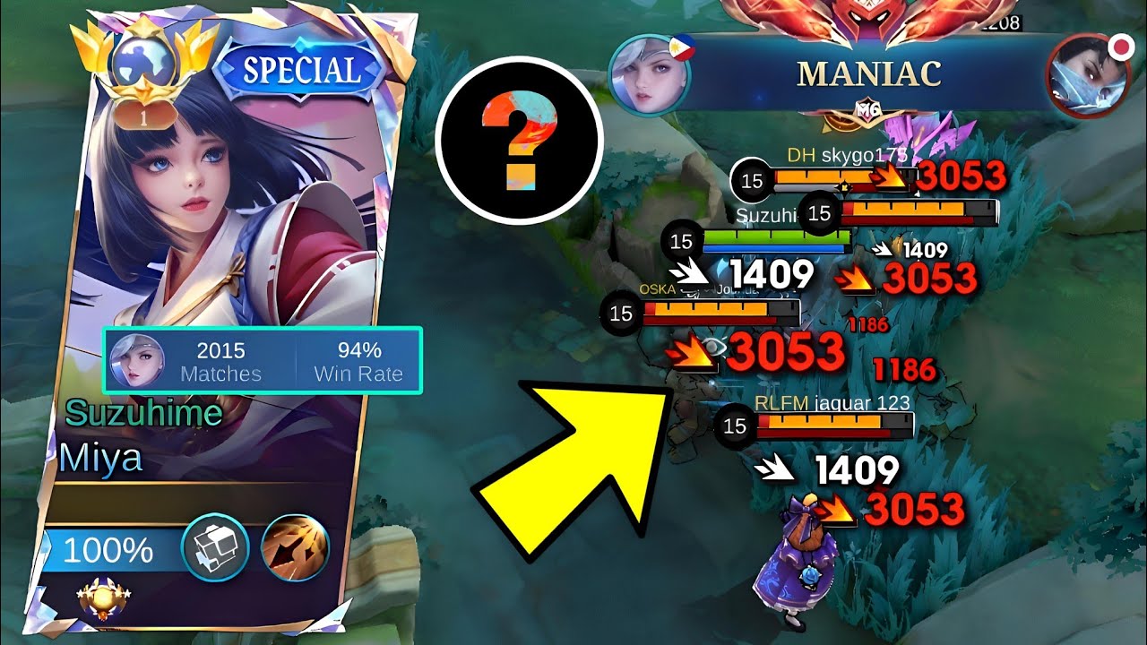 TRY THIS MIYA NEW TRICK BUILD FOR FASTER RANK UP!!🔥 (90% CHANCE OF WINNING!💀) - MLBB