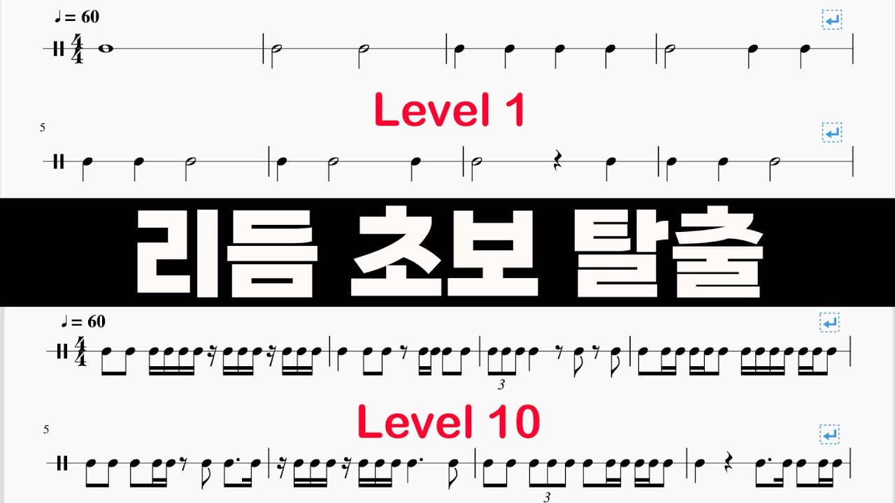 10분만에 리듬초보 탈출하기 | 리듬 익히기 | 리듬 배우기 | 앨리스 악보보는법