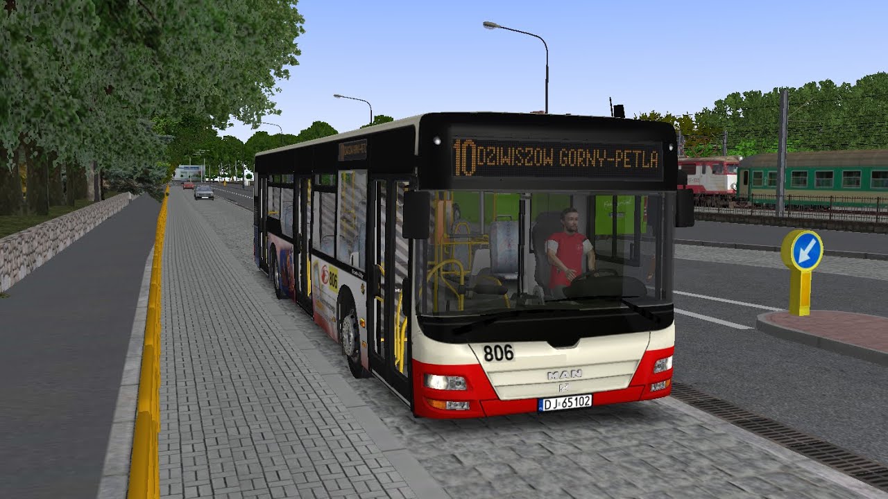 [OMSI 2] Linia 10 Dworzec Kolejowy - Dziwiszów G. - Pętla (MZK JG - MAN Lion's City A21 E3 3D)