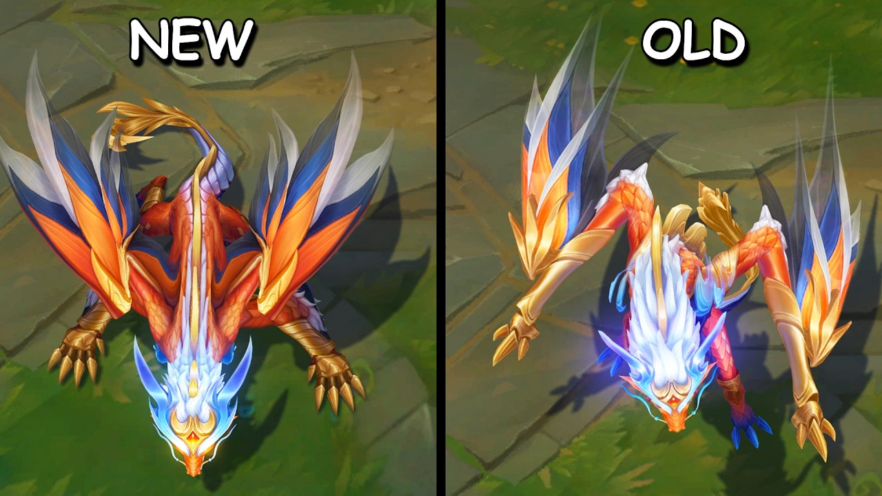Immortal Journey Shyvana Rework New vs Old Comparison (League of Legends)