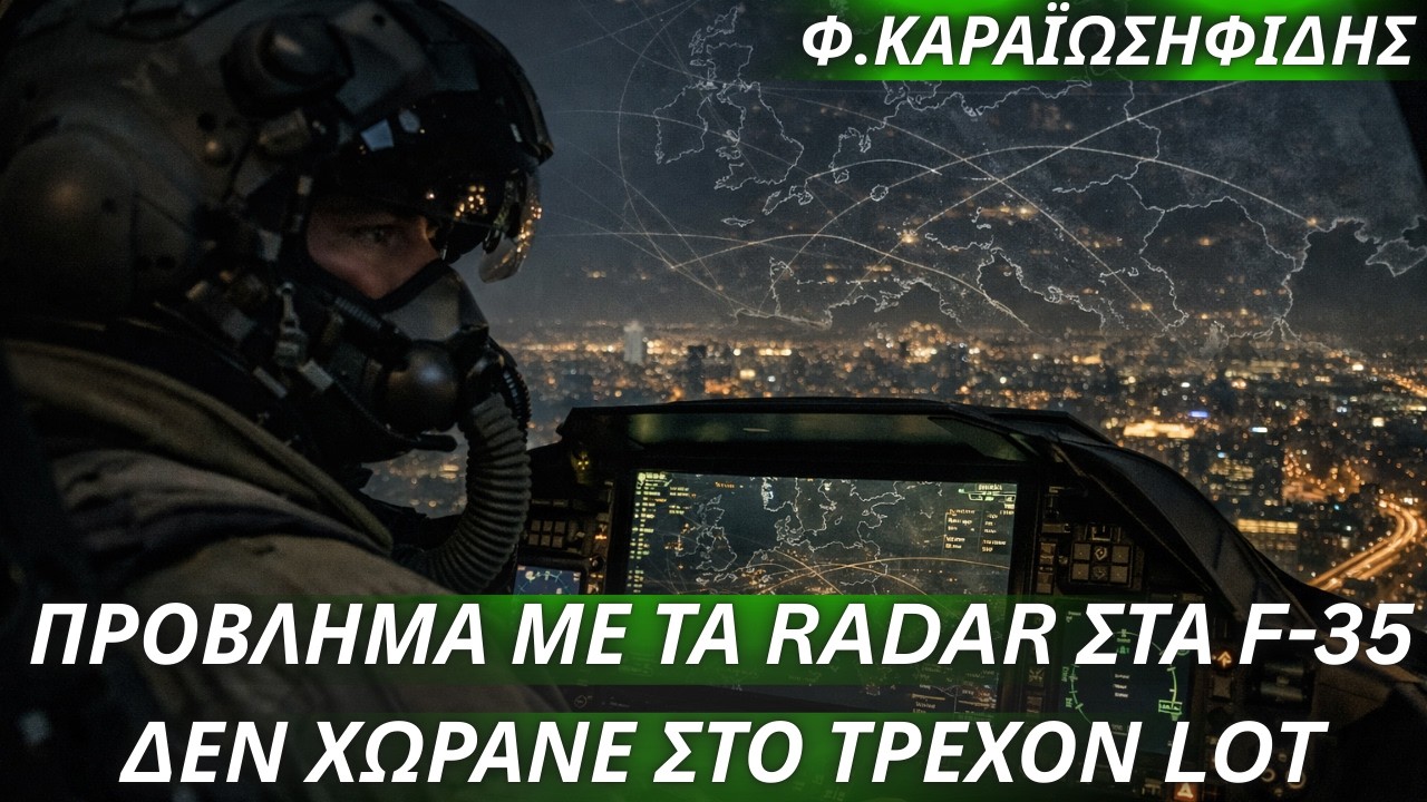 Φαίδων Καραϊωσηφίδης: Πρόβλημα με τα ραντάρ στην τρέχουσα παρτίδα F-35 λόγω διαφορετικών διαστάσεων!