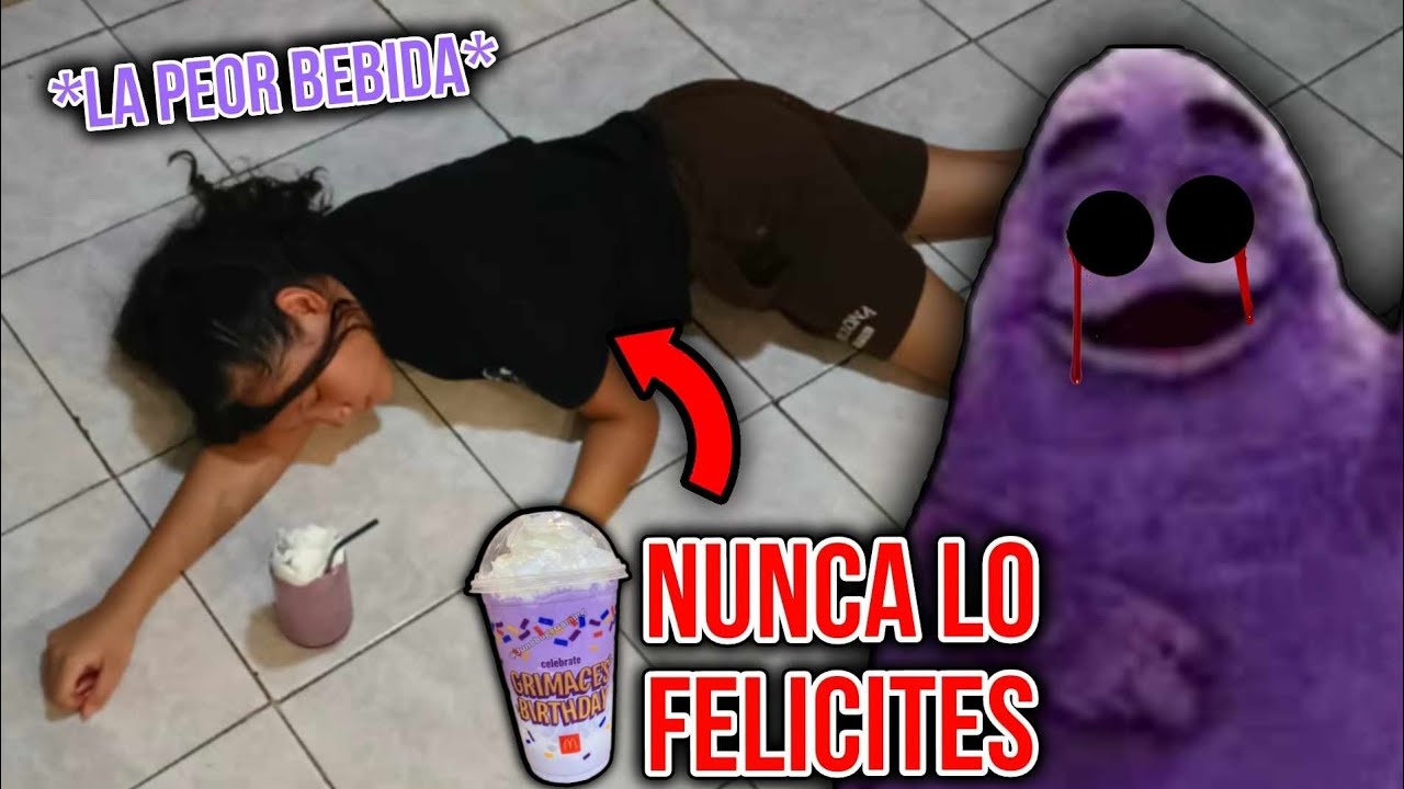 JAMAS PRUEBES UN GRIMACE SHAKE🟣  A LAS 3:00AM😱 LA BEBIDA MALDITA DE *MACDONALS*🥴 VAS A MORIR