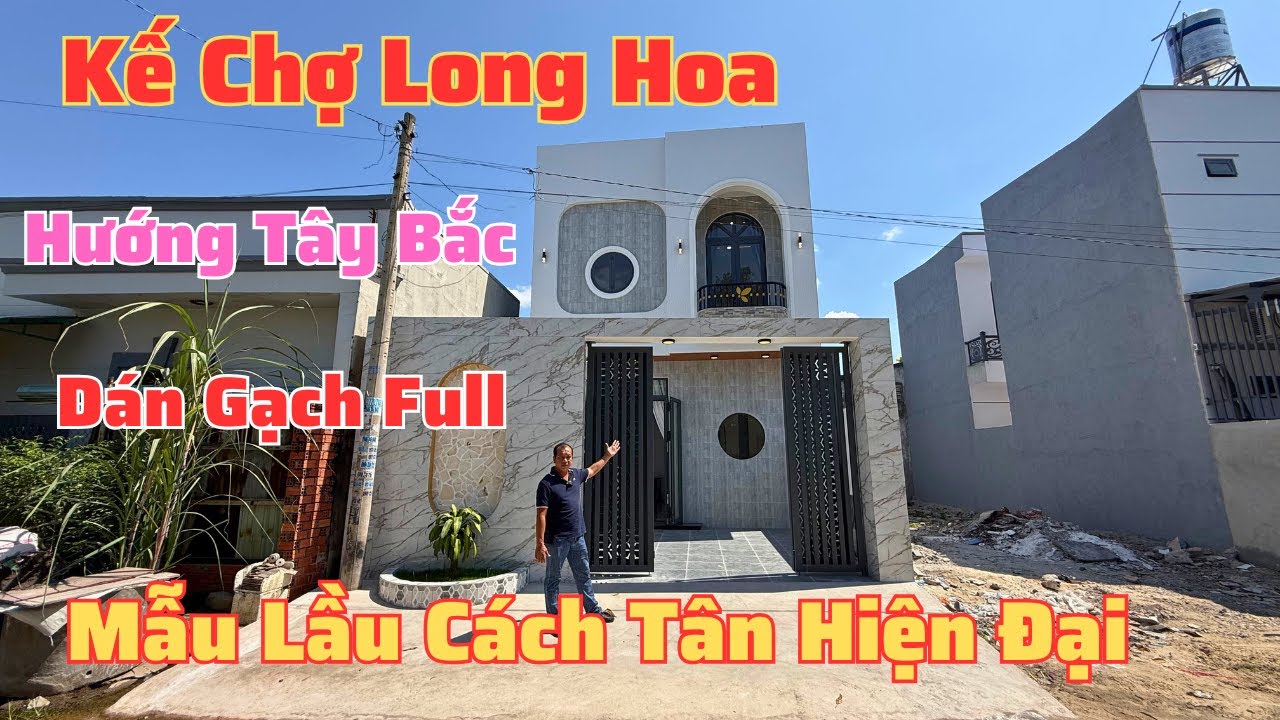 Nhà Lầu Kế Trung Tâm Thương Mại Long Hoa  Mẫu Hiện Đại Phòng Khách Thông Với Bếp | Nhà Tây Ninh 1531