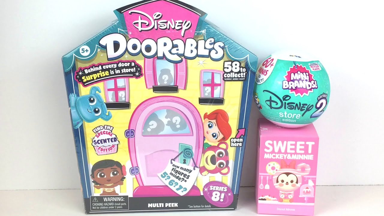 Opening Disney ~ Doorables Disney Store Mini Brands Series 2 & Sweet Mickey Popmart Blind Blind Box