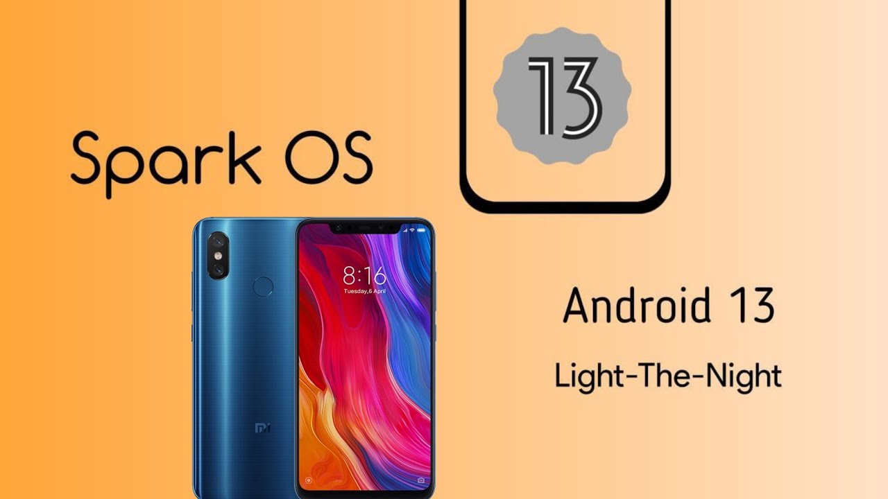 Xiaomi mi 8 Spark os 13.5.5 android 13