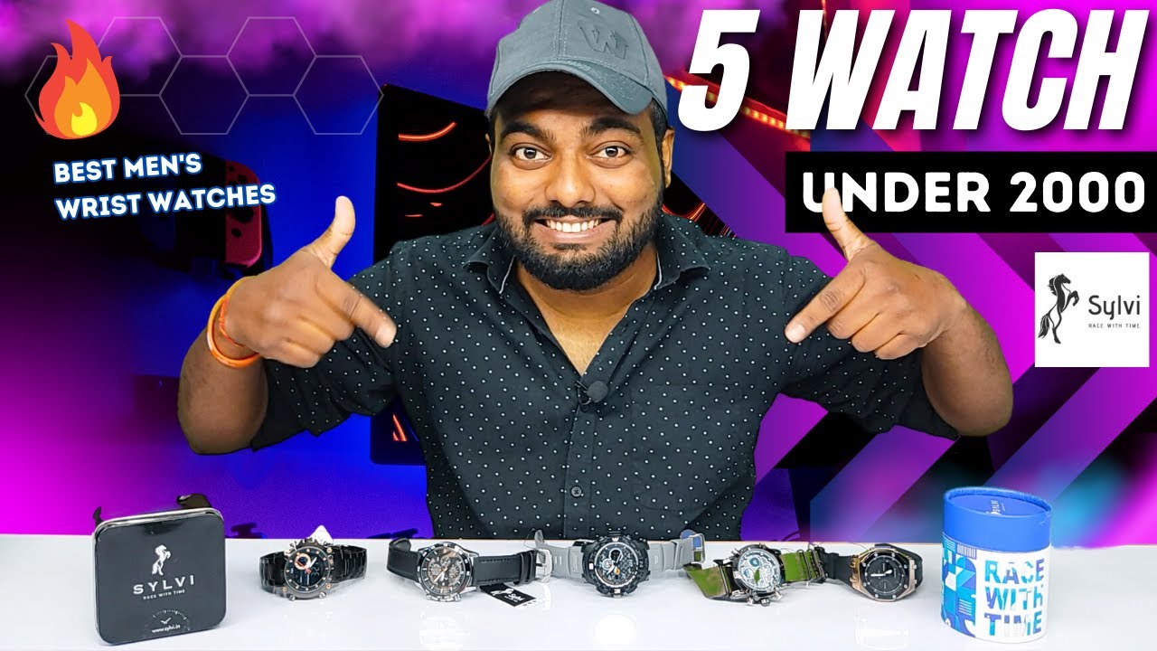 Top 5 Best Watches For Men Under 2000 🔥| Sylvi Watch Haul 2023 | Unboxing & Review 🔥