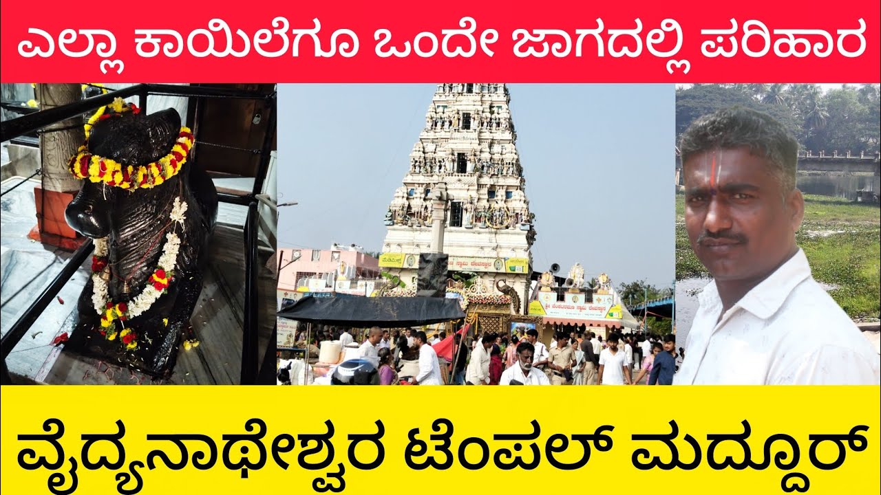 ಎಲ್ಲ ಕಾಯಿಲೆಗೂ ಒಂದೇ ಜಾಗದಲ್ಲಿ ಪರಿಹಾರ ವೈದ್ಯನಾಥೇಶ್ವರ ಟೆಂಪಲ್ ಮದ್ದೂರ್