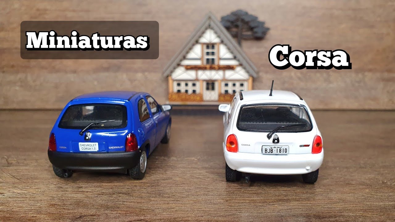 Corsa 1.0 e Cosa GSI coleção de miniaturas