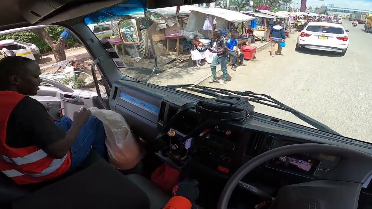 I almost missed that turn| POV truck driving Isuzu frr90 Jumia HQ to Msa Rd Godown 
