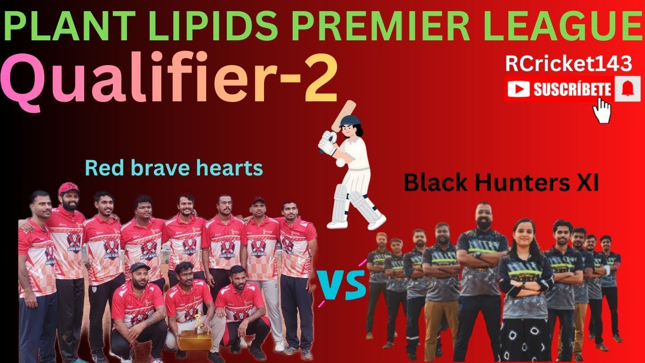 Black HuntersXI 🖤 vs Red Brave ♥️  |QUALIFIER -2 Match |Black need 108 runs off 6 over | RCricket143