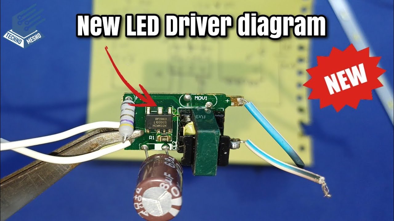 شرح مخطط درايفر لمبات الليد | LED Driver Diagram Explanation