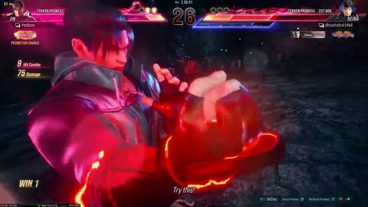 JIN vs REINA | Tekken 8 Rank Season 2 ( ULTRA GRAPHICS )