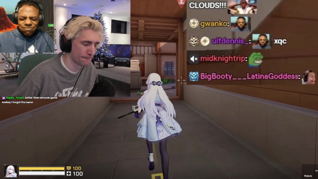 Посмотрите на лицо xQc, который сдерживает смех, чтобы не потерять своего спонсора...