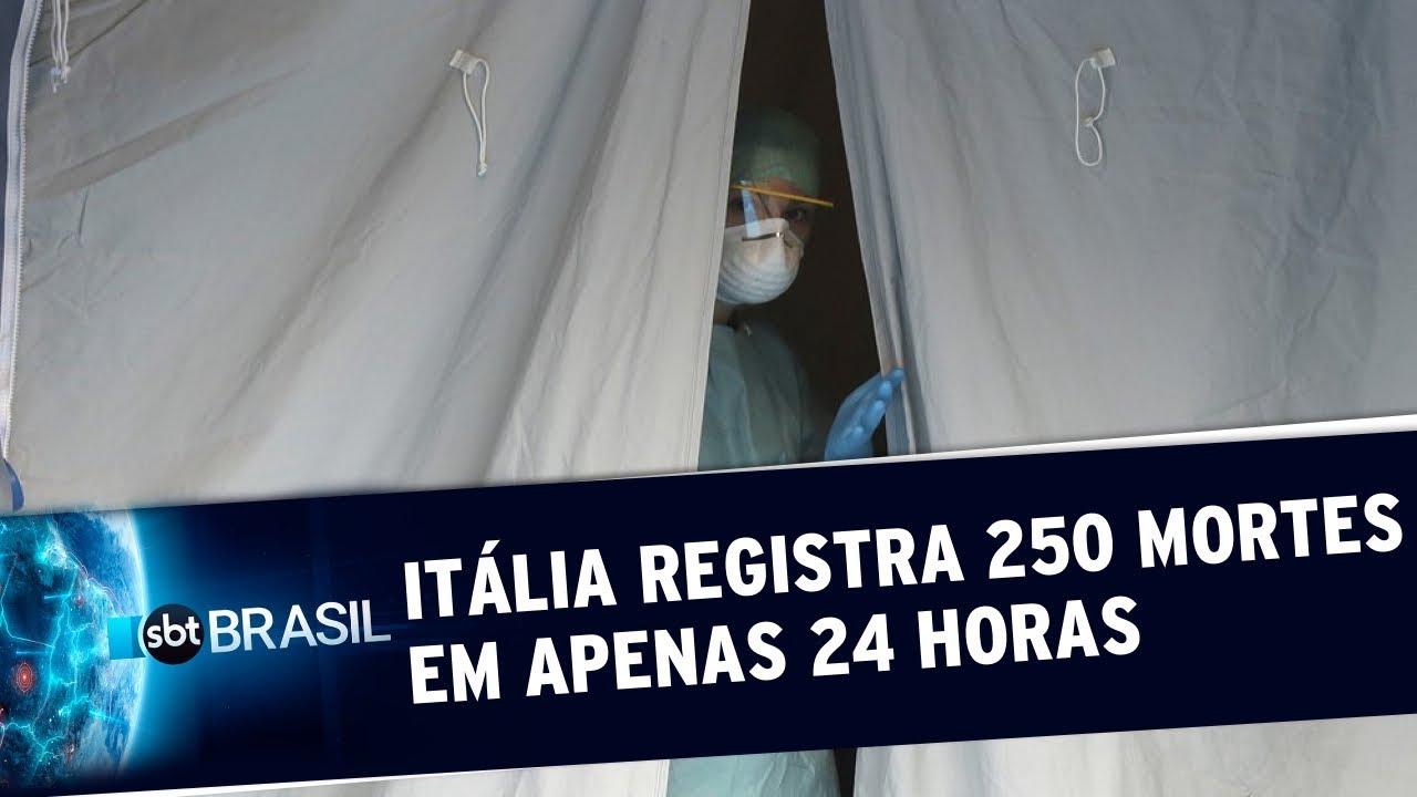 Itália registra 250 mortes provocadas pela Covid-19 em apenas 24 horas | SBT Brasil (13/03/20)