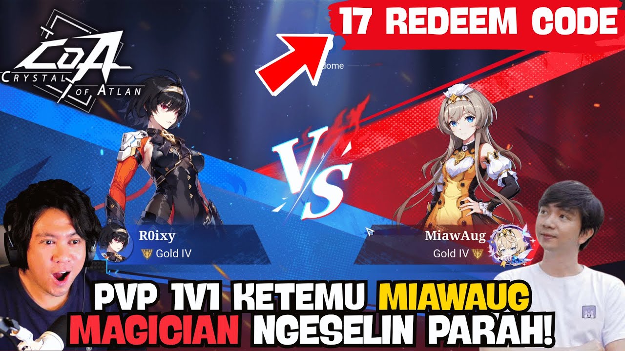 17 Redeem Code Baru! Bused Ketemu Miawaug di PVP - Crystal Of Atlan Ditusi