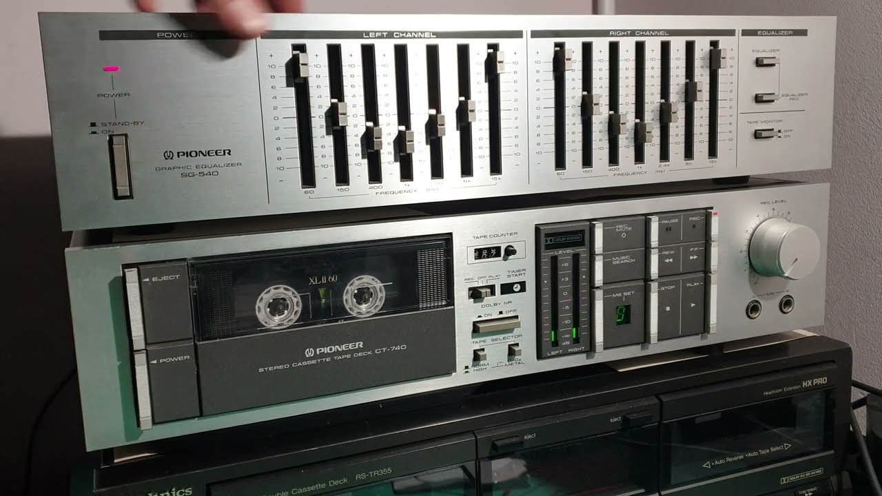 Pioneer SG-540 2×7 sávos grafikus hangszínszabályzó /equalizer/ (1983)