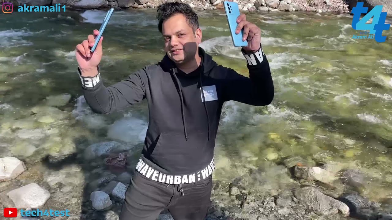 Samsung Galaxy A52 & A72 Water Test in River Kalam Swat