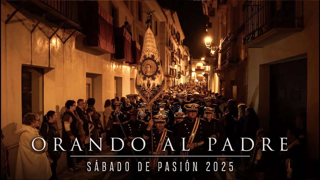 [4K] Orando al Padre Plaza España | Sábado de Pasión 2025 | Procesión de la Curia Amargura de Lorca