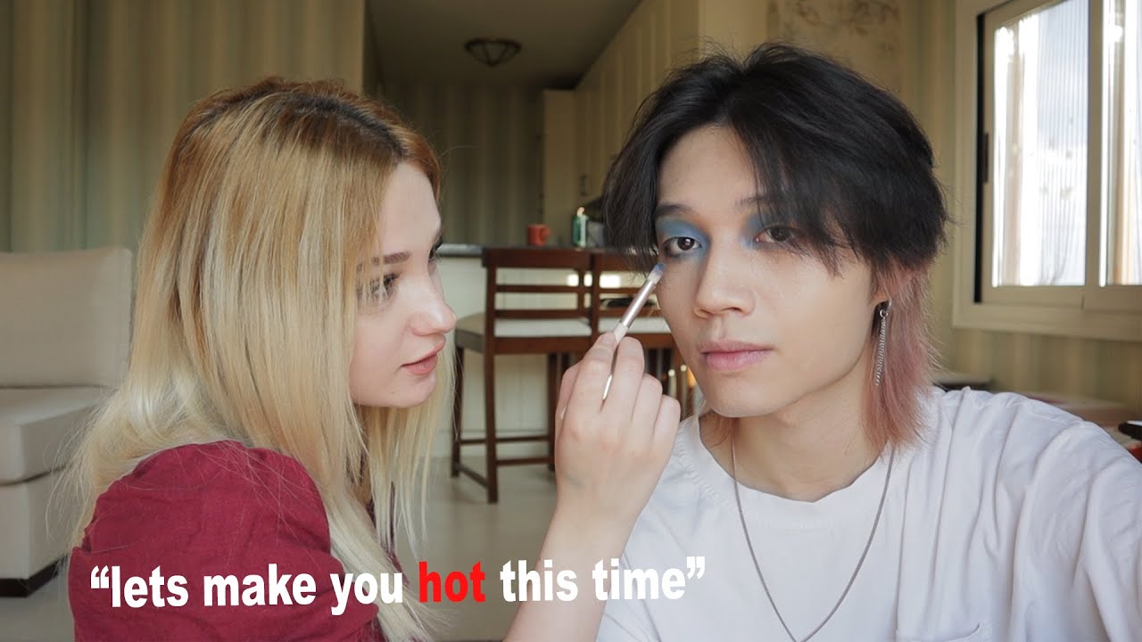 i let her do my Euphoria makeup for school