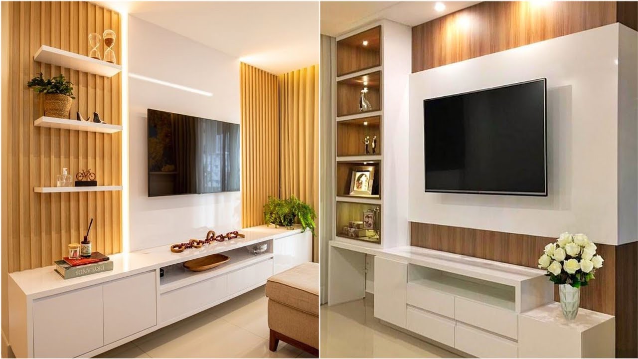 Living Room TV Cabinet Design Ideas 2023 Modern Home Interior Wall Decorating Ideas | TV Wall Units