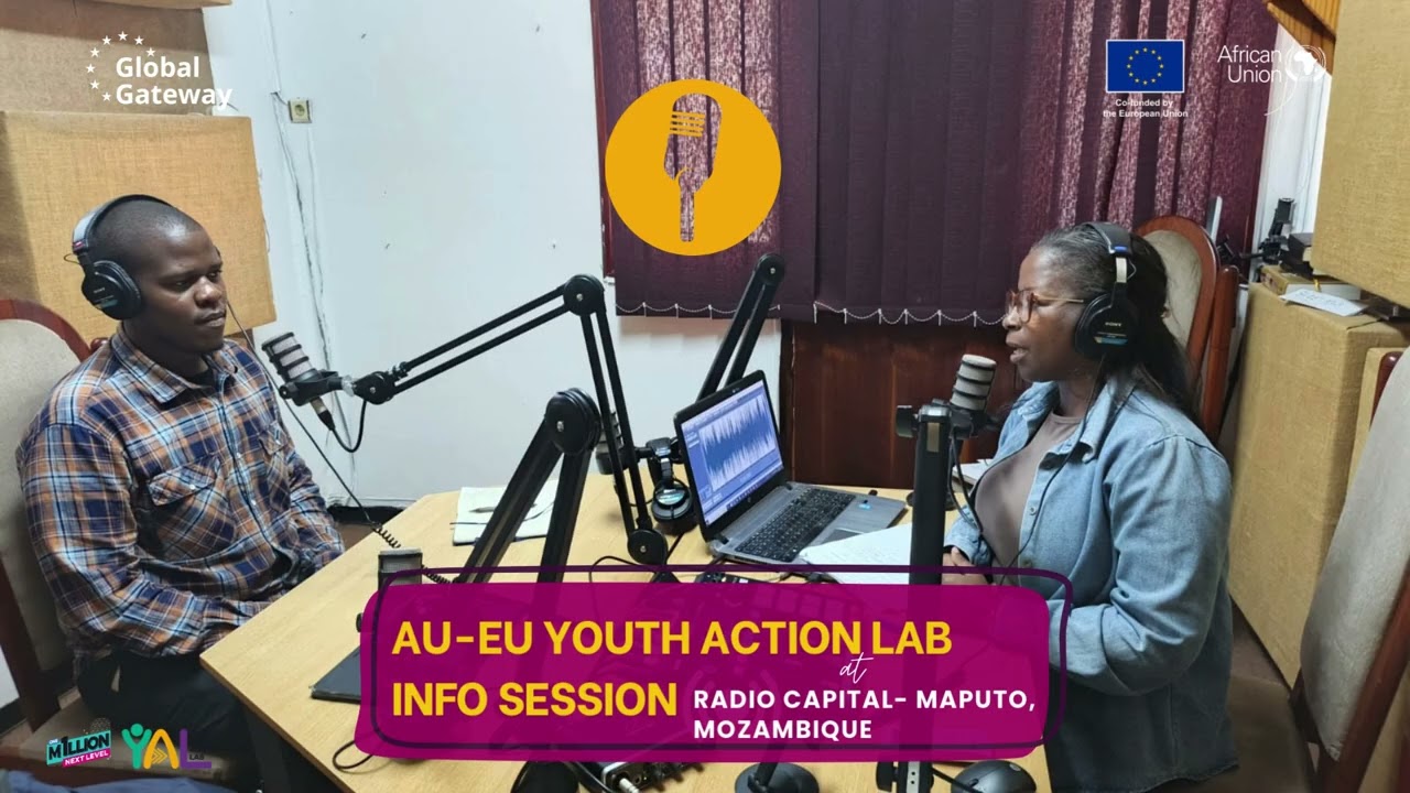Tudo sobre a Chamada de Propostas do Laboratório de Ação Juvenil UA-UE na Rádio Capital, Moçambique.