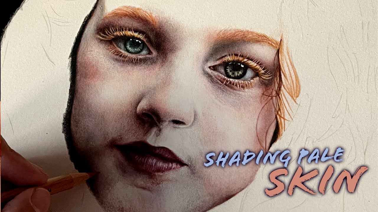 How To Shade Pale Skin | Live Coloured Pencil Tutorial
