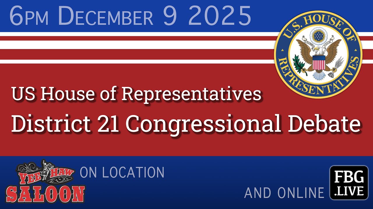 US House of Representatives Congressional District 21 Debate - December 9 2025