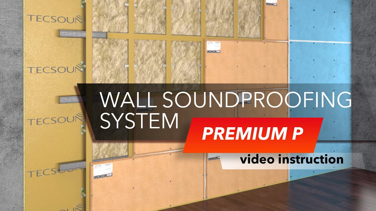 Premium P Wall Sound Insulation Frame System. Video instruction | TechnoSonus