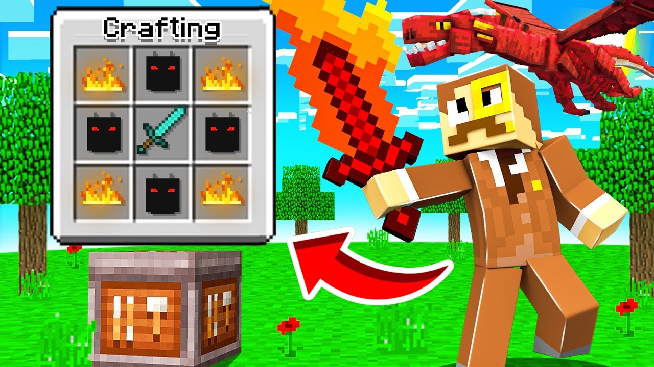 Crafting a OP DRAGON SWORD in Insane Craft!