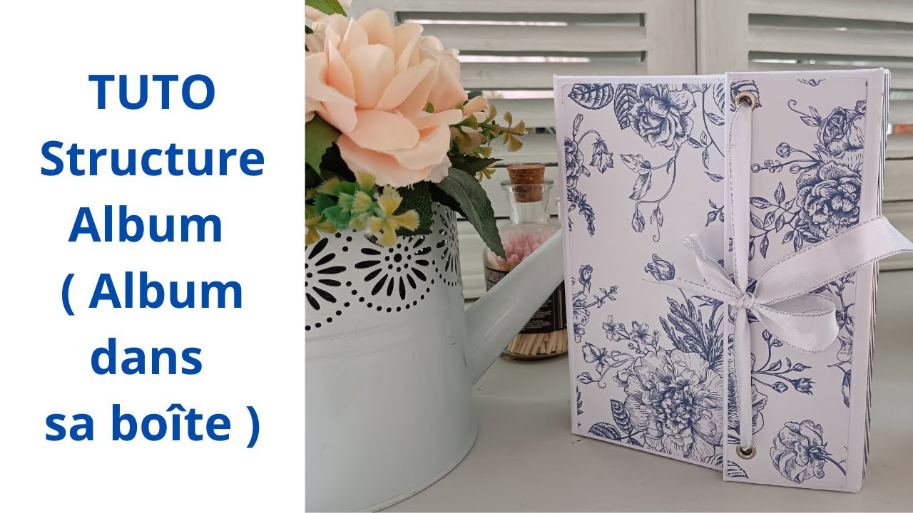 TUTO  partie 2 structure de l album ( album dans sa boîte)#scrapbook #scrapbooking