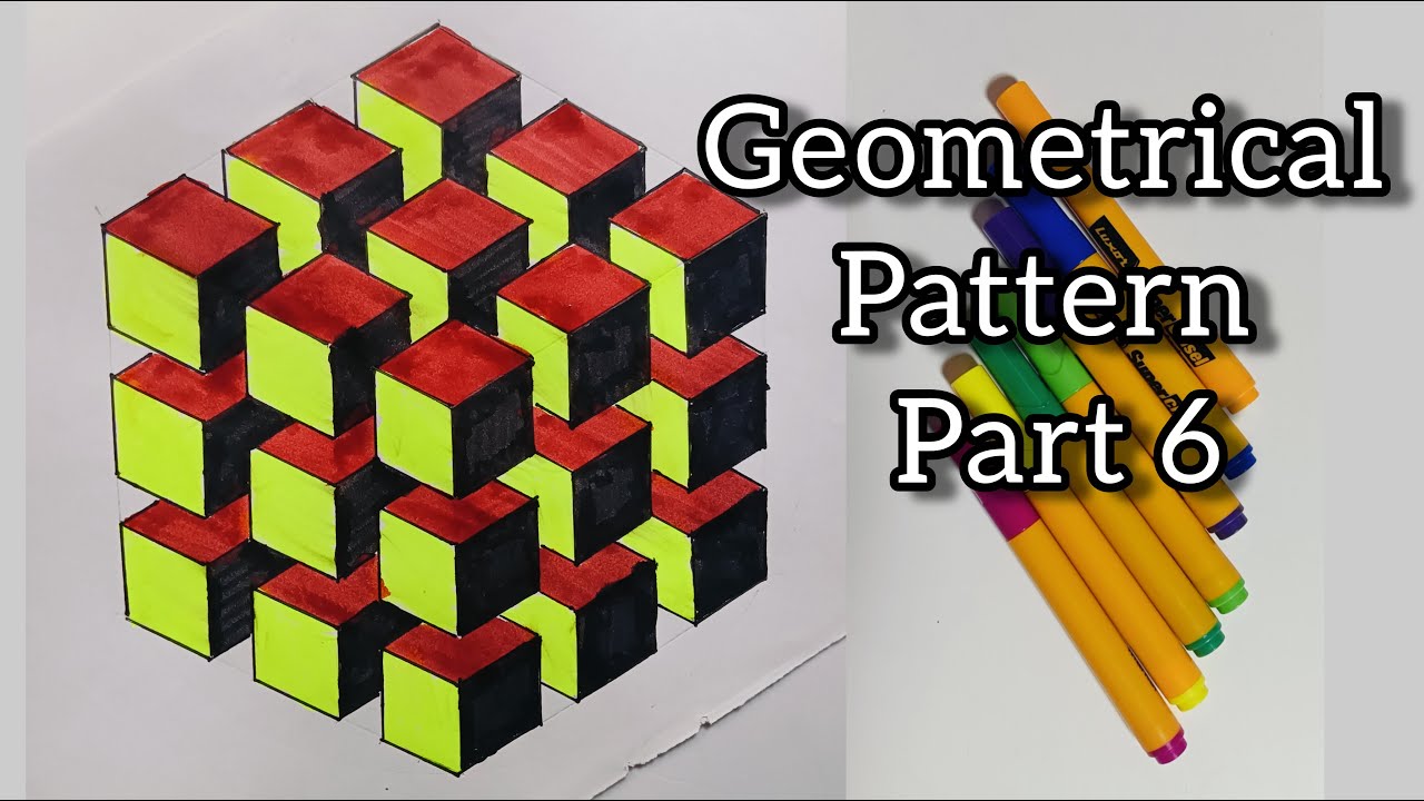 Geometrical pattern part 6 || step by step tutorial for beginners || maths fair