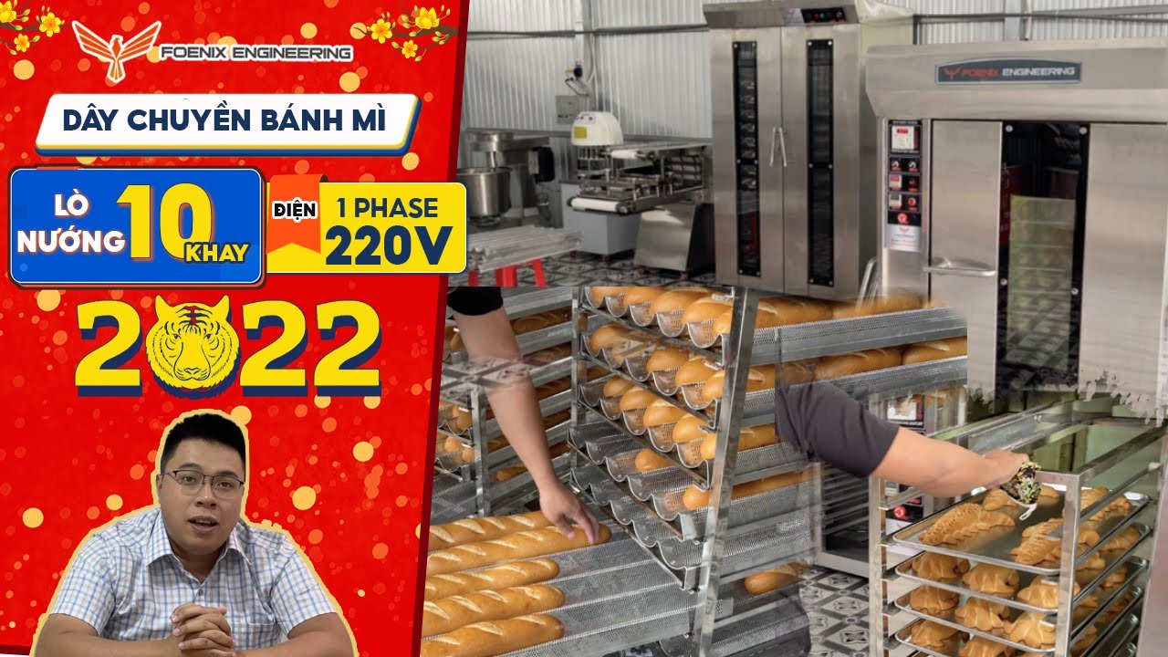 Lò Nướng Bánh Mì Tại Nhà| Các Công Đoạn Làm Ra Ổ Bánh Mì| FOENIX ENGINEERING 0789.869.756