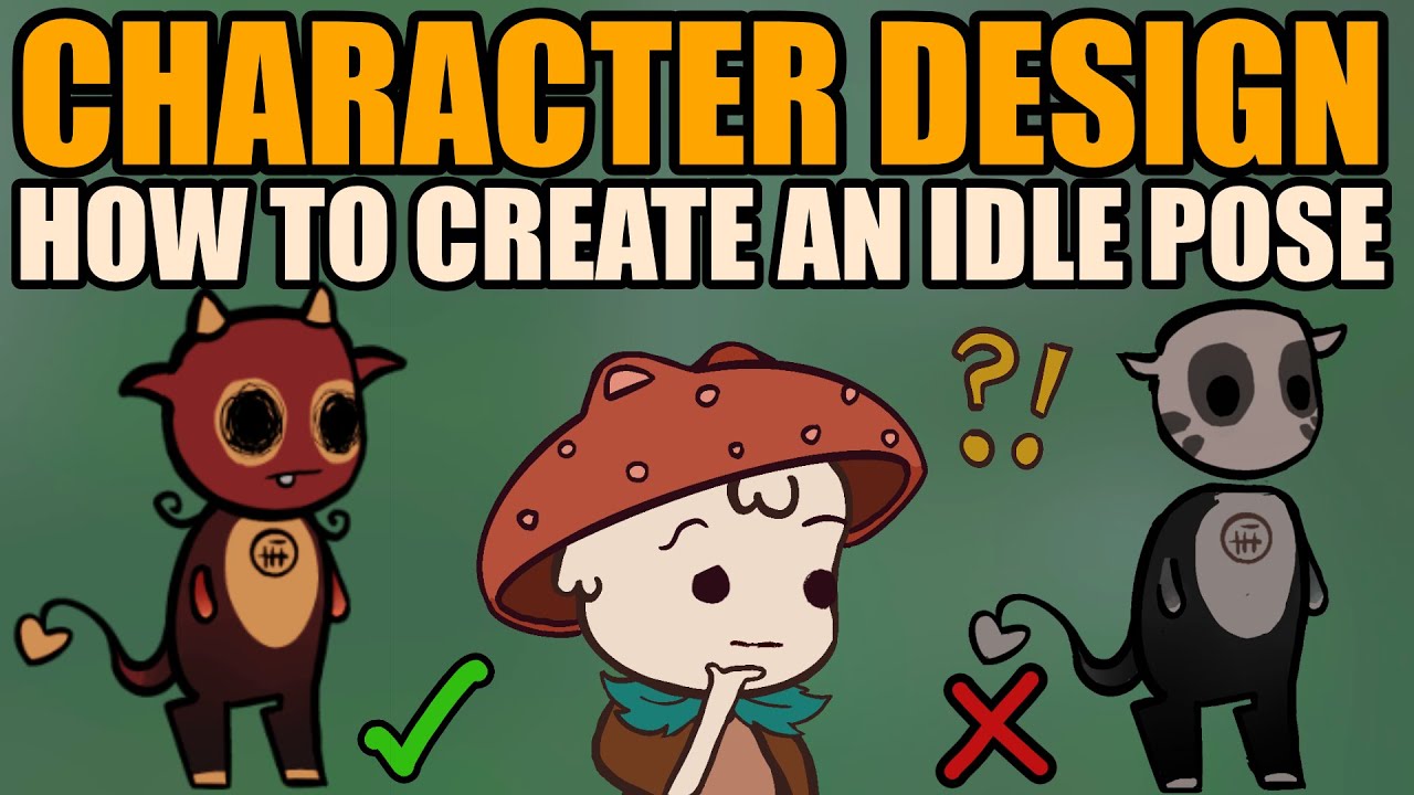 How to Design your Main Character and an IDLE POSE | Beginner 2D Game Art