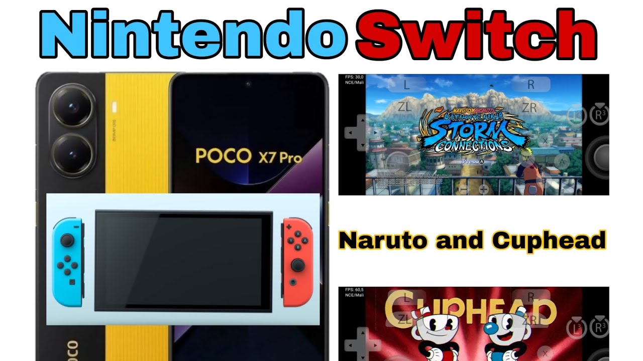 POCO X7 PRO TEST GAMES N1NTENDO SW1TCH(EMULATOR)