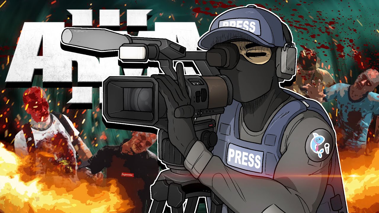 Новостная группа в начале зомби-апокалипсиса | Arma 3