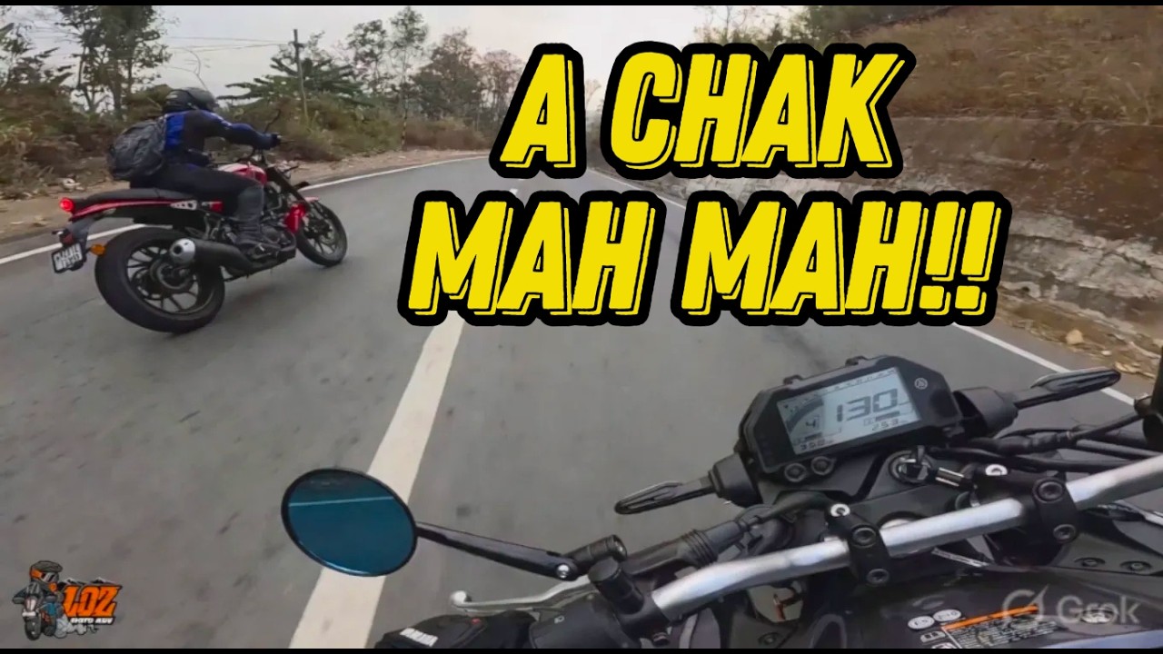 Minute 20 ah Keifang to Seling kan thleng thei []Yamaha MT03 leh XSR 155 Speed Ride UNCUT