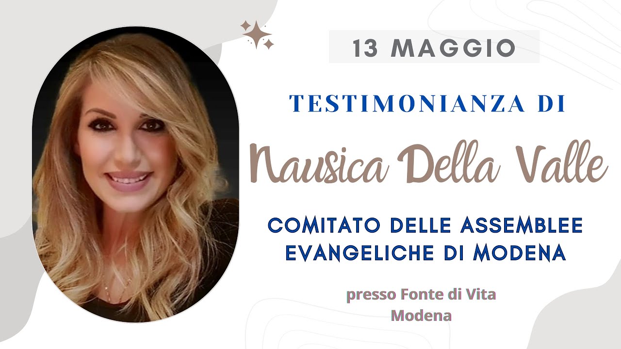 13.05.2023 | Testimonianza di Nausica Della Valle